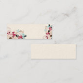 Mini Carte de visite floral (Devant / Derrière)