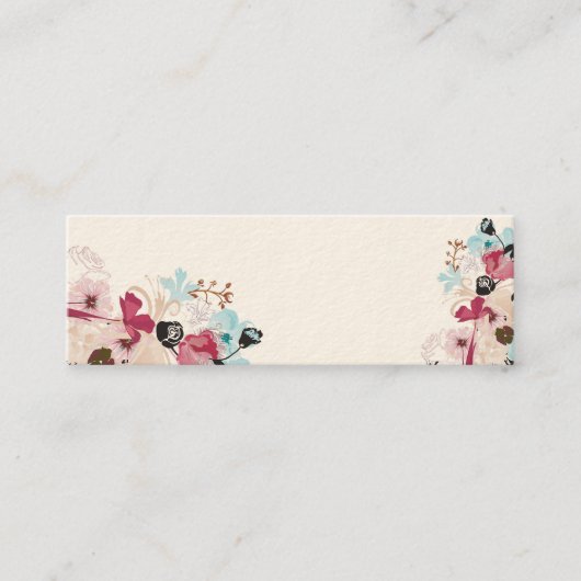 Mini Carte de visite floral (Devant)
