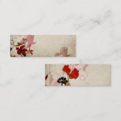 Mini Carte de visite floral (Devant / Derrière)