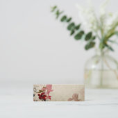Mini Carte de visite floral (Debout devant)
