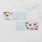 Mini Carte de visite floral (Devant / Derrière)