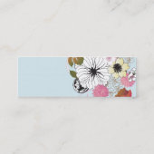 Mini Carte de visite floral (Dos)