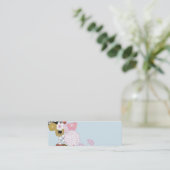 Mini Carte de visite floral (Debout devant)