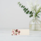 Mini Carte de visite floral d'arbre (Debout devant)