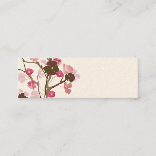 Mini Carte de visite floral d'arbre (Devant)