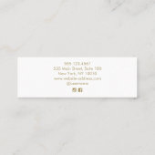 Mini Carte de visite floral mou (Dos)