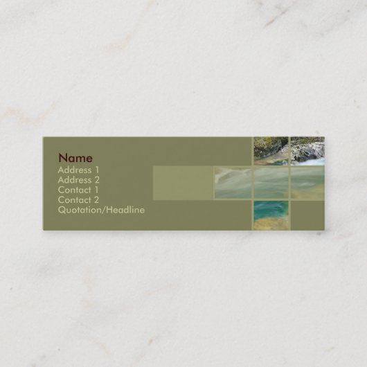 Mini Carte de visite flux (Devant)