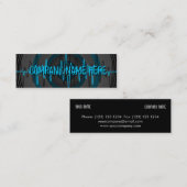 Mini Carte de visite foncé bleu-clair sain maigre (Devant / Derrière)