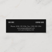 Mini Carte de visite foncé bleu-clair sain maigre (Dos)