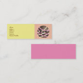 Mini Carte de visite foncé de truffe de chocolat (Devant / Derrière)