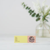 Mini Carte de visite foncé de truffe de chocolat (Debout devant)