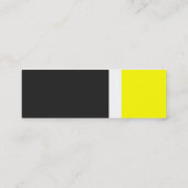 Mini Carte de visite frontalier jaune (Dos)