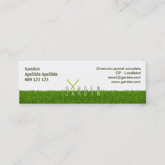 Mini Carte de visite Garden_jardín 76x25mm