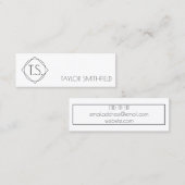 Mini carte de visite géométrique (Devant / Derrière)