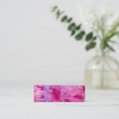 Mini Carte de visite Girly d'aquarelle (Debout devant)