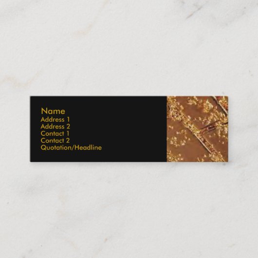 Mini Carte de visite Gold Bars (Devant)