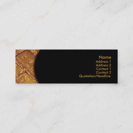 Mini Carte de visite Gold Bars (Devant)