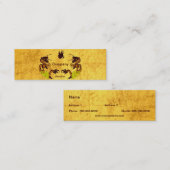 Mini Carte de visite Golden Dragons (Devant / Derrière)