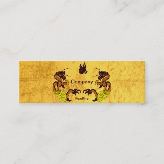 Mini Carte de visite Golden Dragons (Devant)
