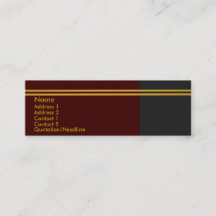 Mini Carte de visite Golden Stripes