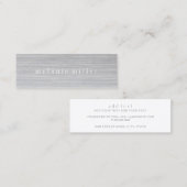 Mini Carte de visite - grain gris (Devant / Derrière)
