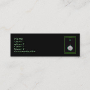 Mini Carte de visite Green Banjo