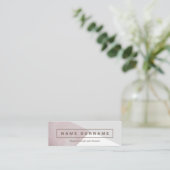 Mini Carte de visite gris de brun géométrique (Debout devant)