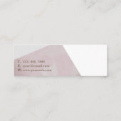 Mini Carte de visite gris de brun géométrique (Dos)
