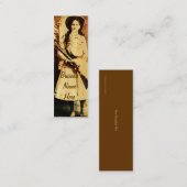 Mini Carte de visite grunge de signet d'huile d'Annie (Devant / Derrière)