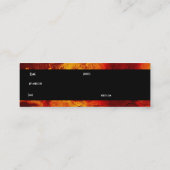 Mini Carte de visite Grunge Rusty Orange (Dos)