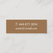 Mini Carte de visite holistique floral minimal de (Dos)