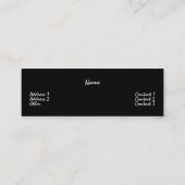 Mini Carte de visite Huskies (Dos)