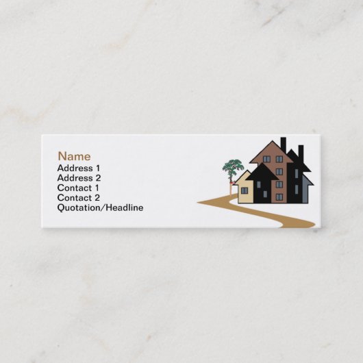 Mini Carte de visite immobilier (Devant)