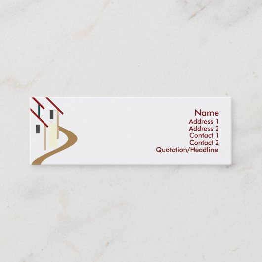 Mini Carte de visite immobilier (Devant)