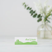 Mini Carte de visite immobilier (Debout devant)