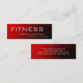 Mini Carte de visite individuel unique Red Slim (Devant / Derrière)