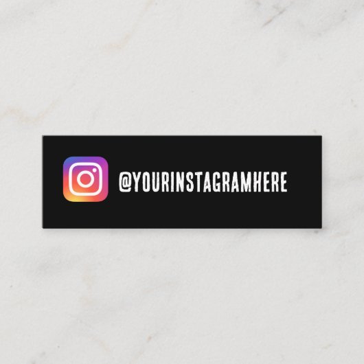 Mini carte de visite instagram (Devant)