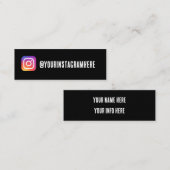 Mini carte de visite instagram (Devant / Derrière)