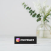 Mini carte de visite instagram (Debout devant)