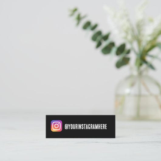 Mini carte de visite instagram (Debout devant)