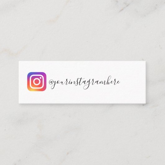 Mini carte de visite instagram (Devant)