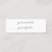 Mini carte de visite instagram (Dos)