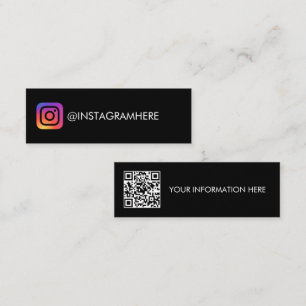 Mini Carte de visite Instagram et QR Code