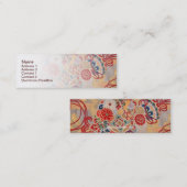 Mini Carte de visite japonais de tissu (Devant / Derrière)