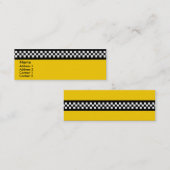 Mini Carte de visite jaune #2 de cabine (Devant / Derrière)