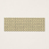 Mini Carte de visite KNIT CRÈME NOIRE (Dos)
