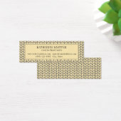 Mini Carte de visite KNIT CRÈME NOIRE (Bureau)