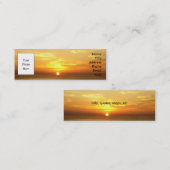 Mini Carte de visite - lever de soleil italien (Devant / Derrière)