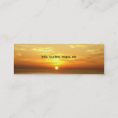 Mini Carte de visite - lever de soleil italien (Dos)