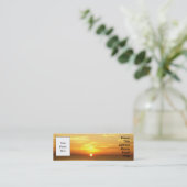 Mini Carte de visite - lever de soleil italien (Debout devant)